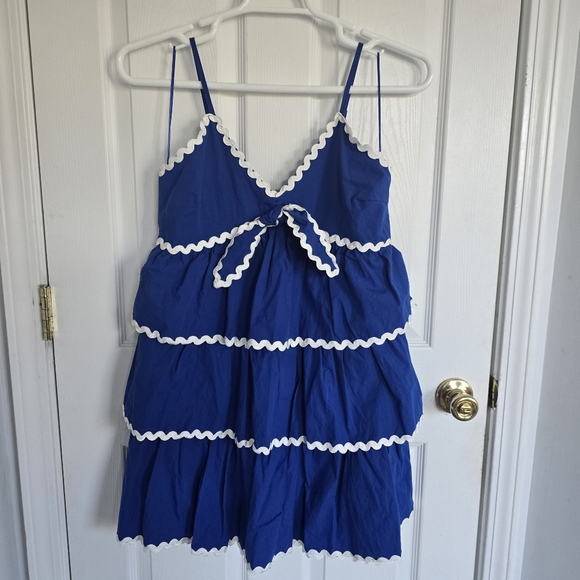 Peach Love California Dresses & Skirts - Peach Love California Blue Dress M